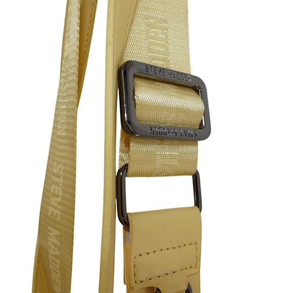 Steve Madden Butter Yellow Adjustable Crossbody Bag Preppy Minimalist Y2K Trendy - Picture 10 of 15